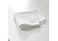 Ribbed White Washcloth