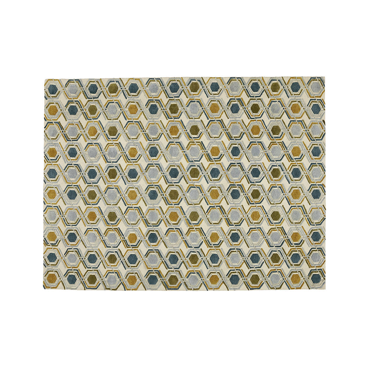 Riesco MidCentury Modern Rug 9'x12' + Reviews Crate and Barrel