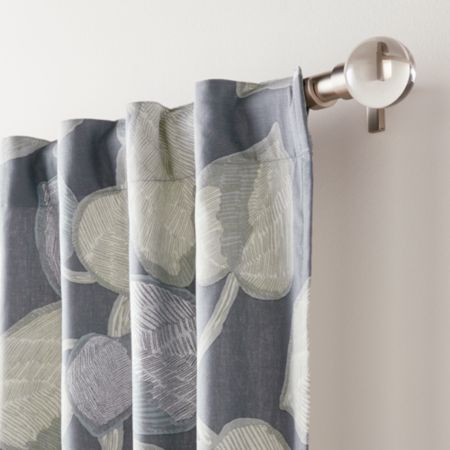 Riona Leaf Print Curtain Panel Crate And Barrel