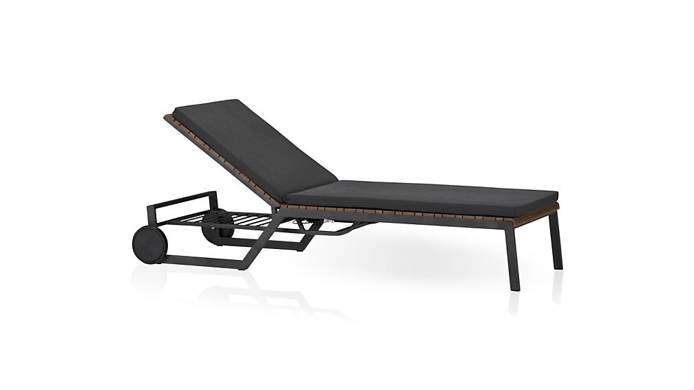 Rocha Sunbrella Chaise Lounge Cushion Crate And Barrel Rocha Sunbrella Chaise Lounge Cushion