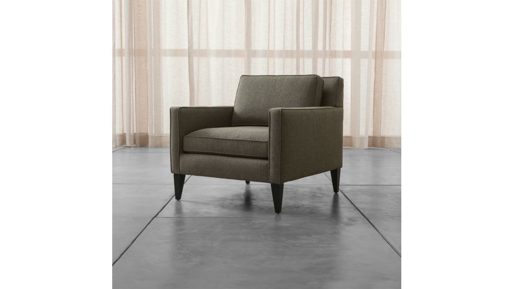 Rochelle Grey MidCentury Chair Crate and Barrel