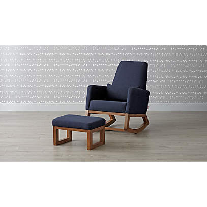 rocking chair and ottoman