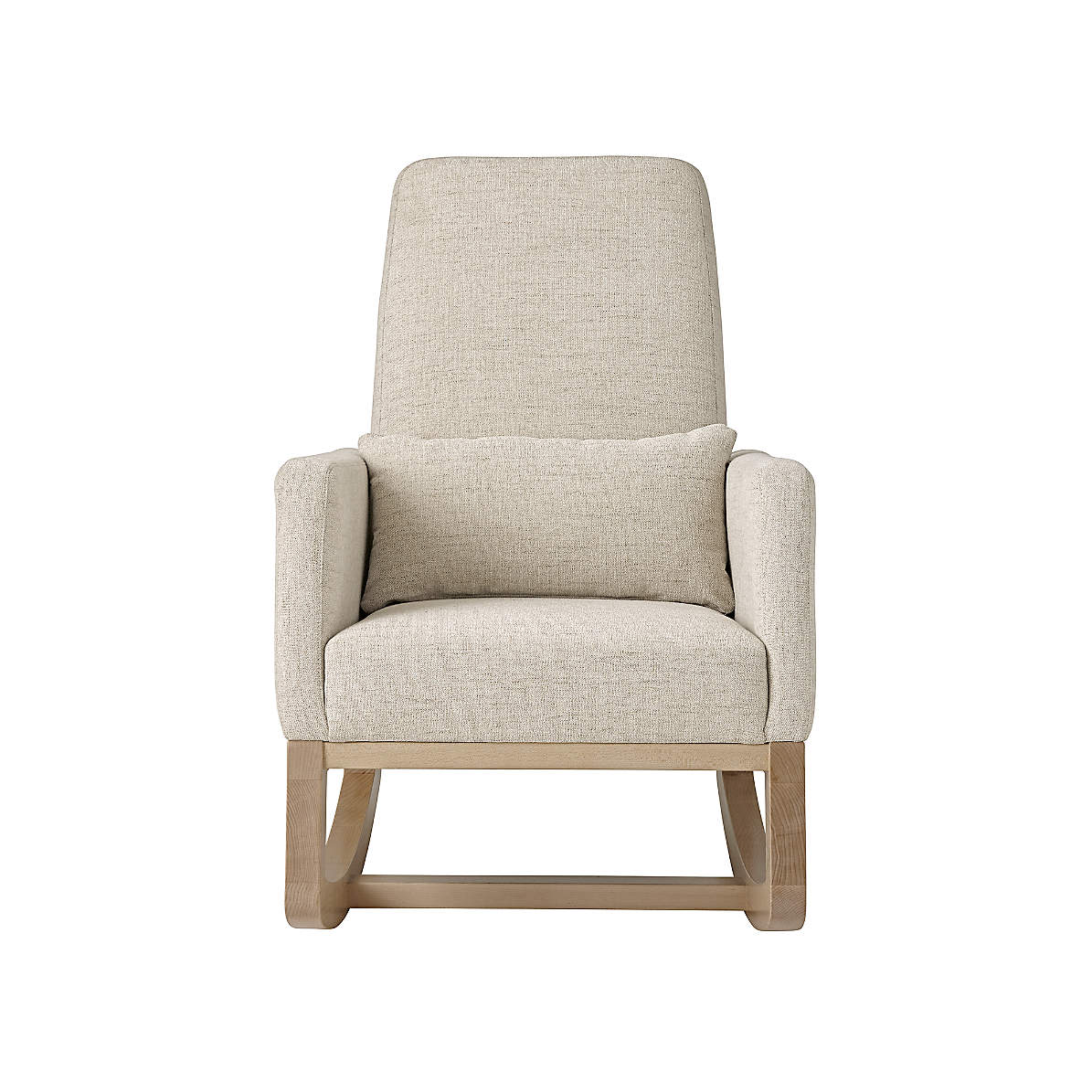 Joya Beige Rocking Chair And Ottoman Crate And Barrel