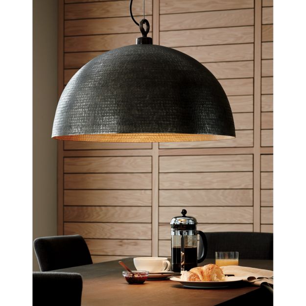 Rodan Hammered Metal Pendant Light Crate and Barrel