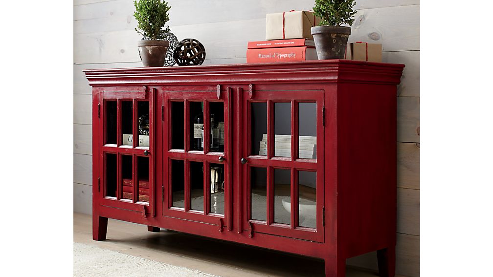 Rojo Red 62" Media Console
