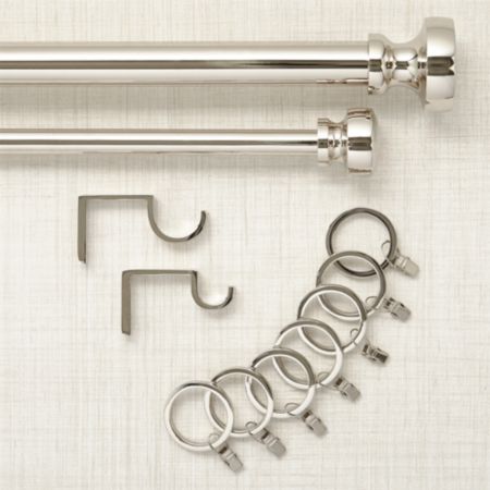 Rorke Nickel Curtain Hardware Crate And Barrel