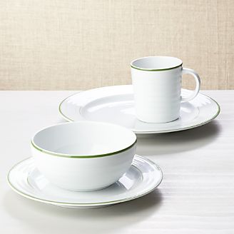 Roulette Green Band 4-Piece Place Setting