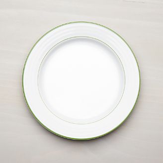Roulette Green Band Dinner Plate