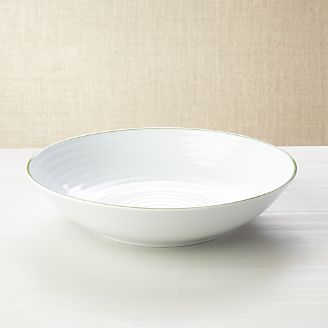 Roulette Green Band Serving Bowl