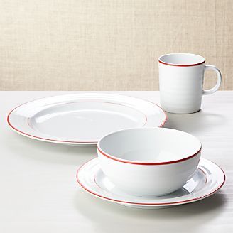 Roulette Red Band 4-Piece Place Setting