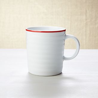Coffee Mugs And Tea Cups Crate Barrel Roulette Red Band Mug