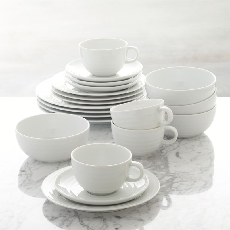 Roulette 20Piece Dinnerware Set + Reviews Crate and Barrel