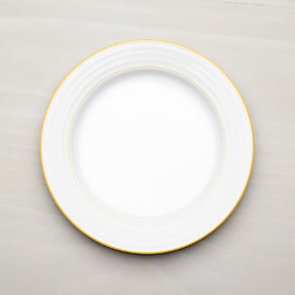 Roulette blue band dinner plate