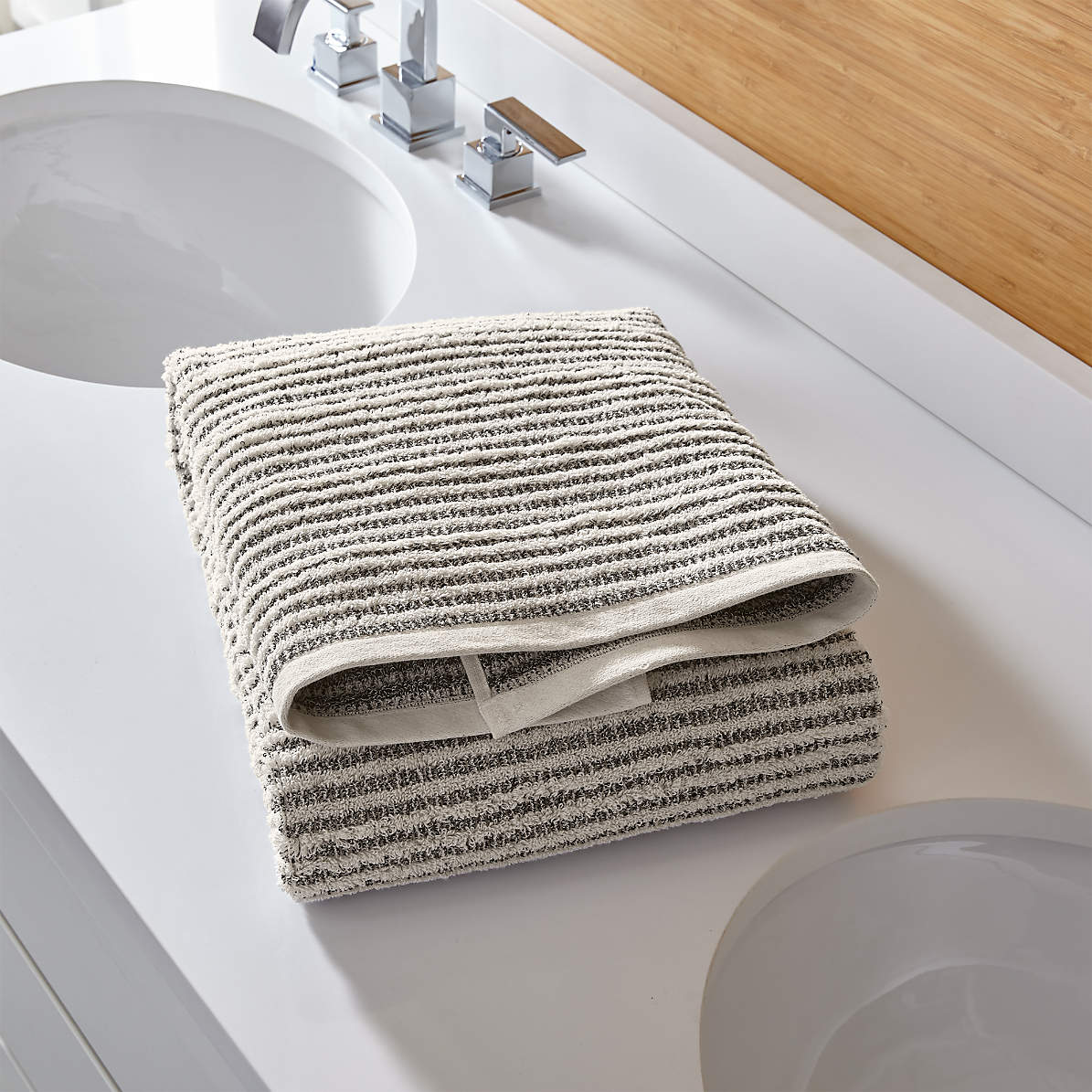 striped towels bathroom linen