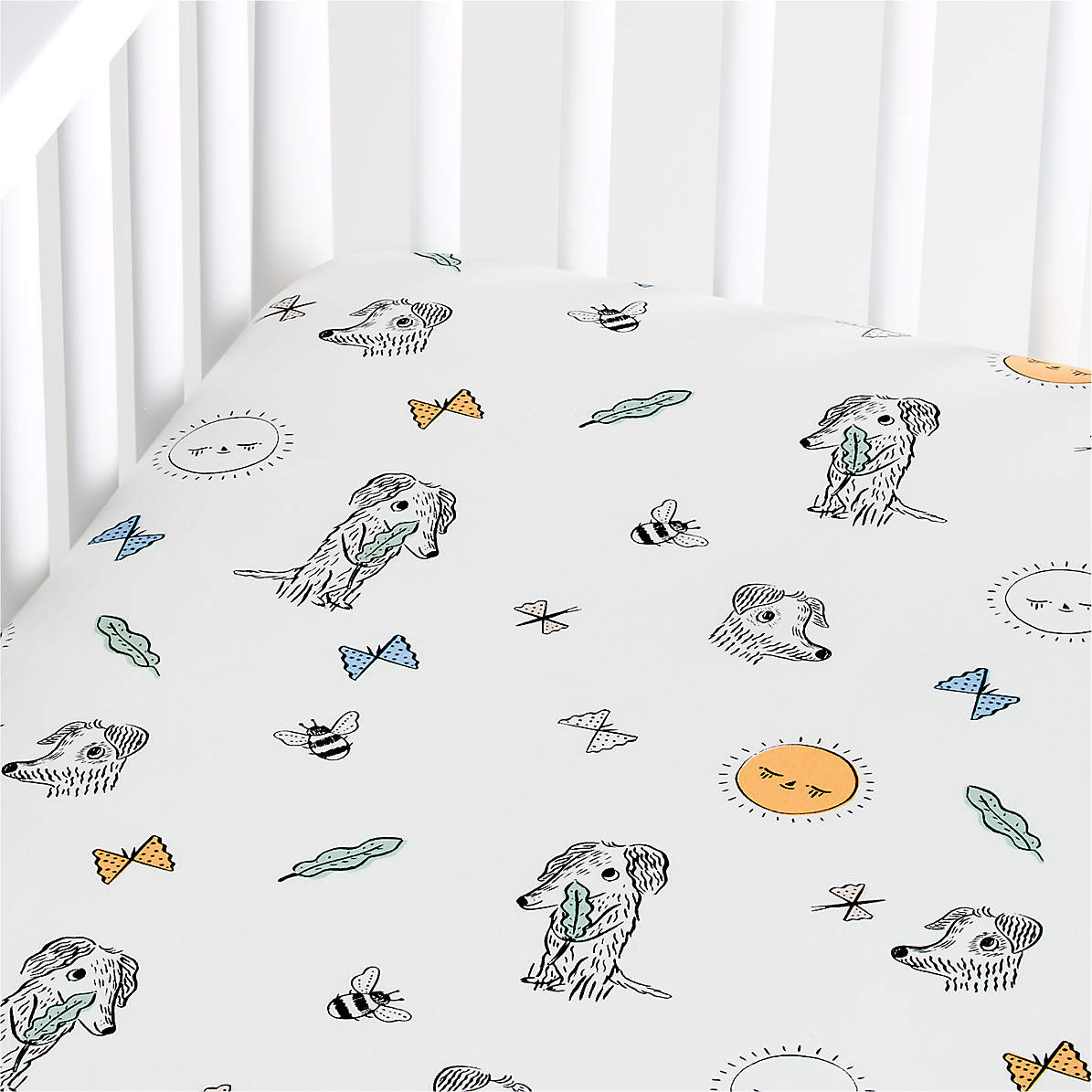 crate and barrel crib sheets