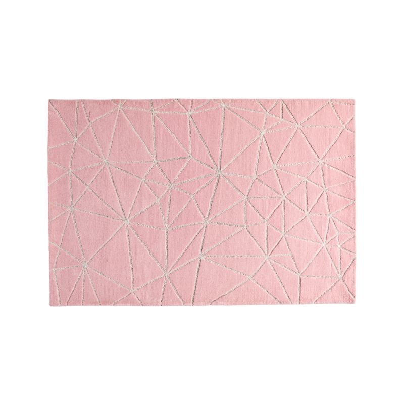 Crystal Mosaic Kids Rug (Pink) Crate and Barrel