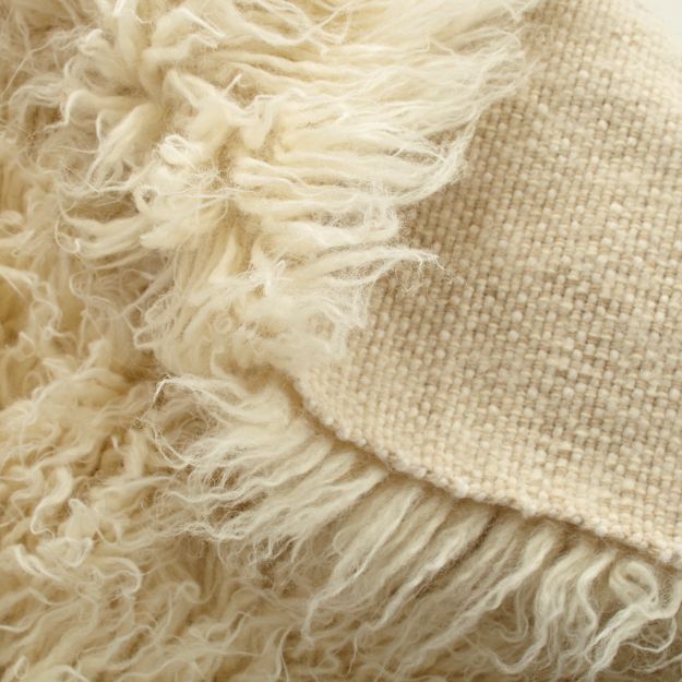 White Flokati Rug Crate and Barrel