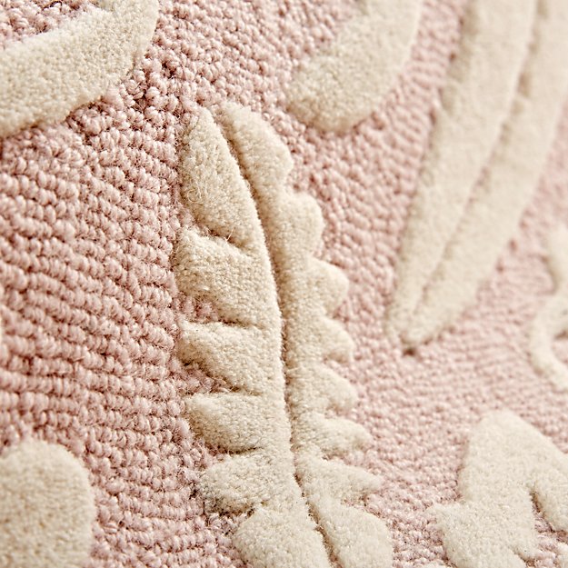 4x6 Pink Forest Floor Kids Rug Reviews Crate And Barrel
