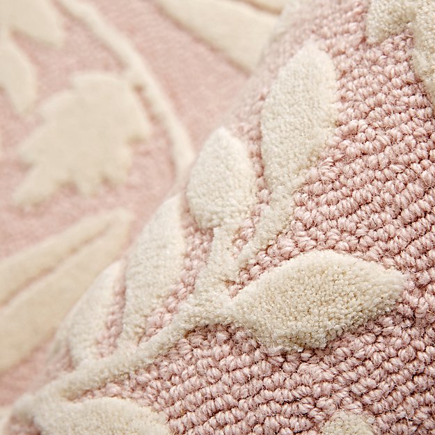 4x6 Pink Forest Floor Kids Rug Reviews Crate And Barrel