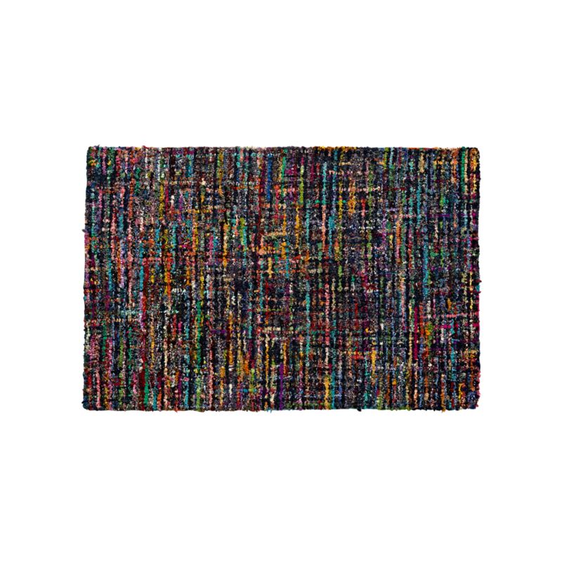 4x6 Multi Colored Rag Rug Crate and Barrel