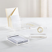 Acrylic Desk Accessories Crate And Barrel