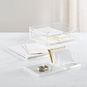 Acrylic Desk Accessories Crate And Barrel