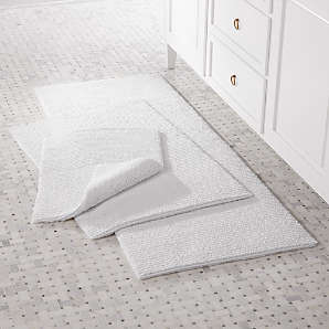 grey shower mat