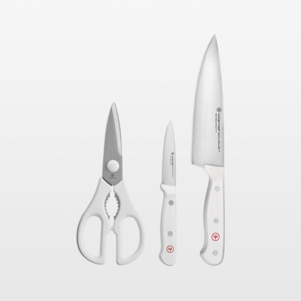 Wusthof ® Gourmet White 3-Piece Prep Set
