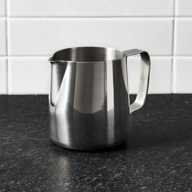 Stainless Steel Frothing Pitcher + Reviews Crate and Barrel Canada