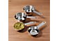 4-Piece Stainless Steel Odd Size Measuring Cup Set