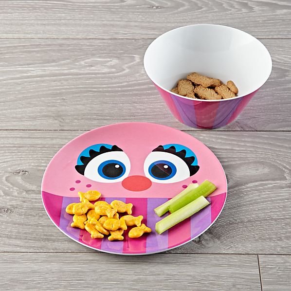 Sesame Street Abby Cadabby Melamine Bowl Crate And Barrel