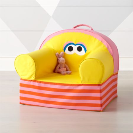 Sesame Street Large Big Bird Nod Chair Reviews Crate And Barrel