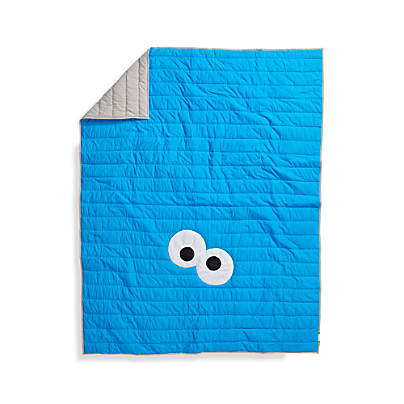 Sesame Street All Eyes Cookie Monster Full-Queen Quilt + Reviews