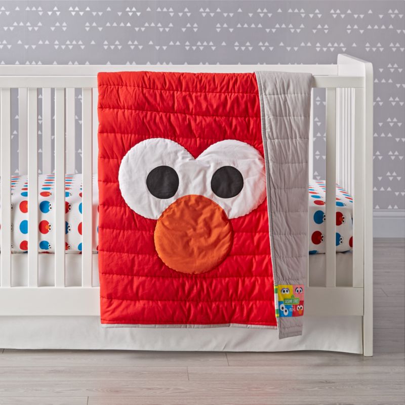 Sesame Street All Eyes Elmo Crib Bedding Crate And Barrel