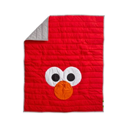 Sesame Street All Eyes Elmo Baby Quilt Reviews Crate And Barrel