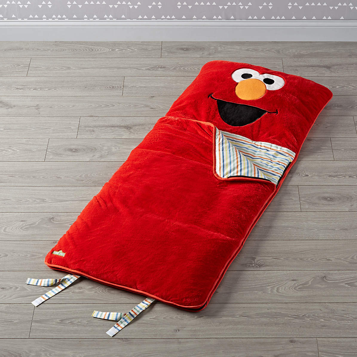 Sesame Street Furry Elmo Sleeping Bag Reviews Crate And Barrel