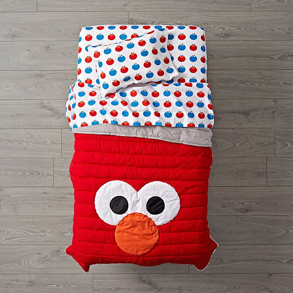 Sesame Street All Eyes Elmo Toddler Bedding Crate And Barrel