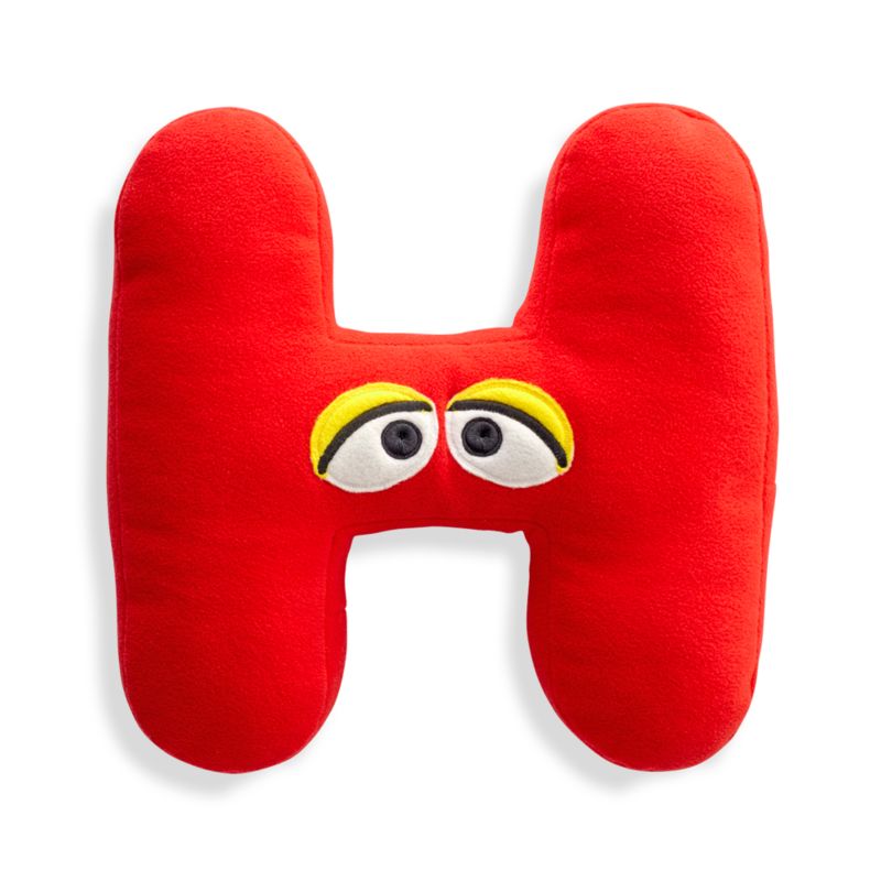 Sesame Street Letter H Throw Pillow + Reviews Crate and Barrel