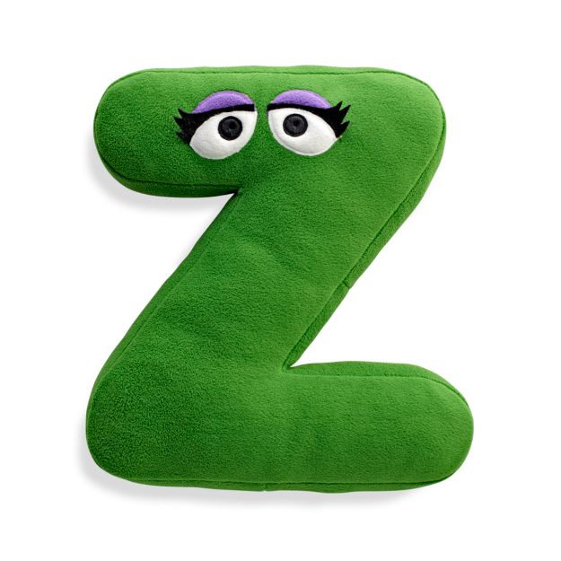 Sesame Street Letter Z Throw Pillow + Reviews Crate and Barrel