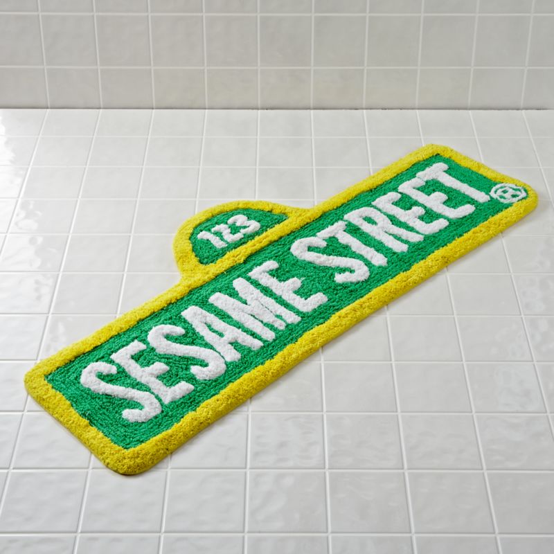 Sesame Street Sign Bath Mat Reviews Crate And Barrel