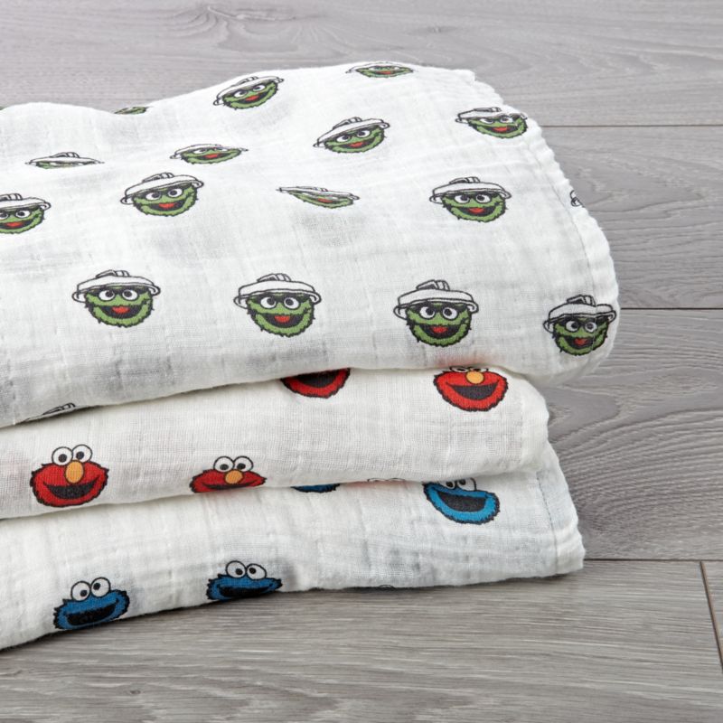 Sesame Street Swaddle Blankets Set Of 3 Reviews Crate And Barrel