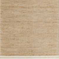 Santa Cruz Jute/Wool Blend Cream Border Rug Swatch 12"x18"