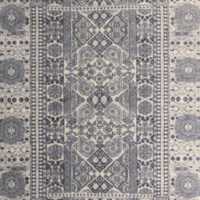 Sardinia Wool Performance Blend Traditional Blue Handknotted Rug Swatch 12"x18"