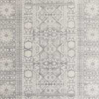 Sardinia Wool Performance Blend Traditional Grey Handknotted Rug Swatch 12"x18"