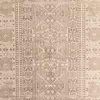 Sardinia Wool Performance Blend Traditional Ivory Handknotted Rug Swatch 12"x18"