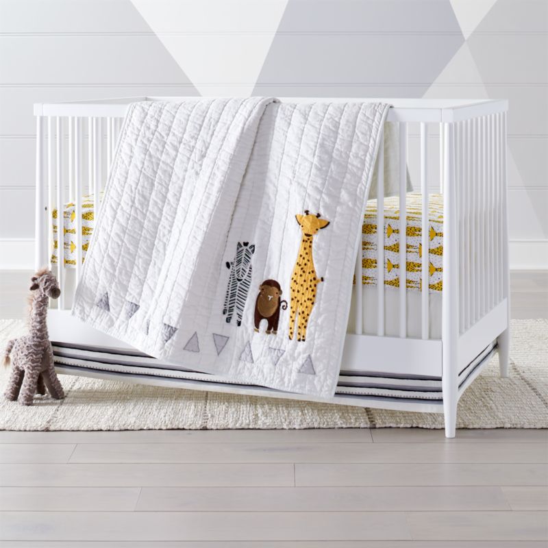 crate and barrel baby bedding