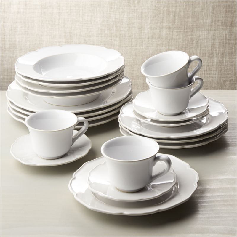 Savannah 20 Piece Dinnerware Set Reviews Crate and Barrel