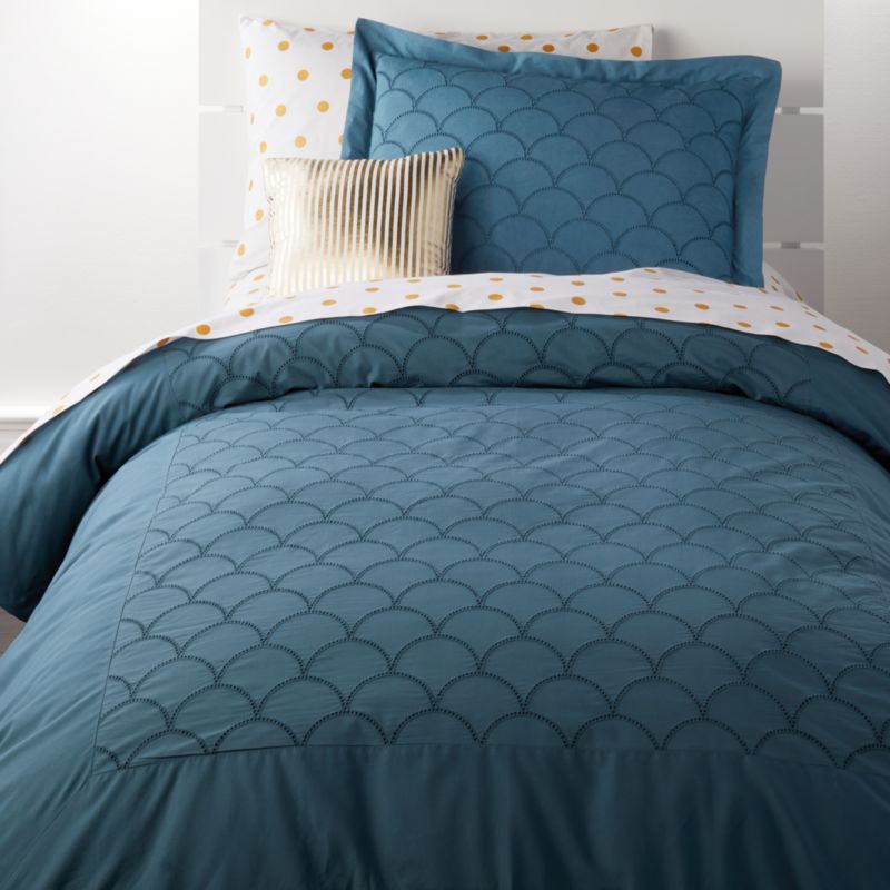 Scallop Duvet Cover Crate And Barrel