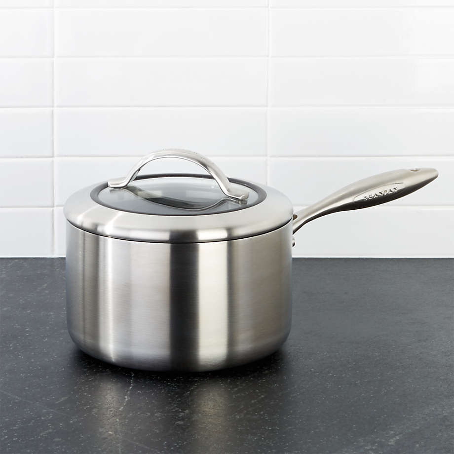 SCANPAN CTX 2.75Quart Saucepan with Lid + Reviews Crate and Barrel