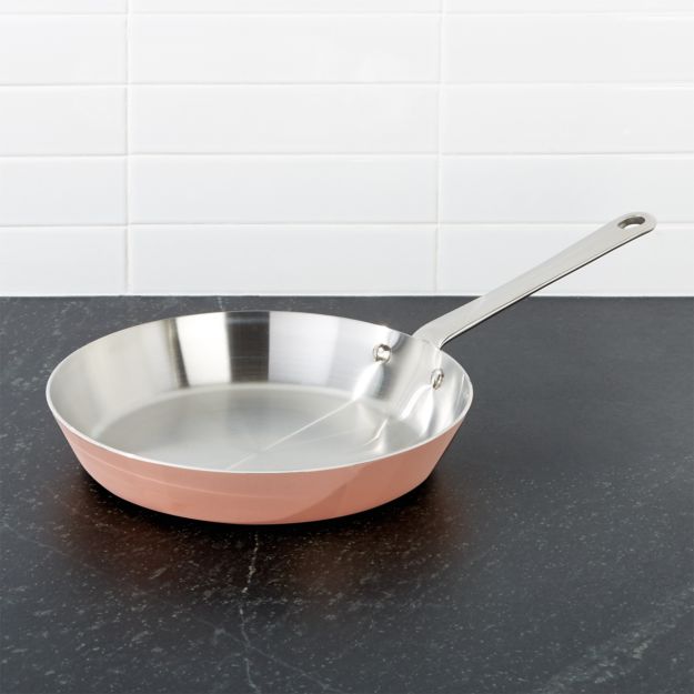 SCANPAN Maitre D' Induction Copper 9.5" Fry Pan Crate and Barrel